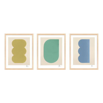 Keyhole 4-6. Set Of 3 Painting by Lee Lessem