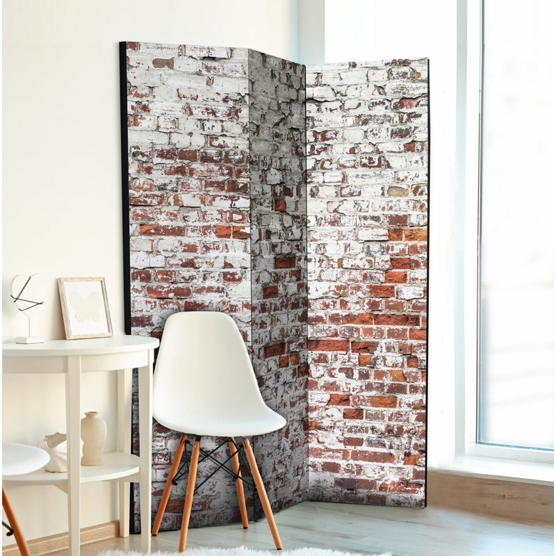 Carvell Solid Wood Folding Room Divider, 3