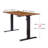 Electric Standing Desk, Adjustable Height Stand Up Desk, 24X48 Inches Sit Stand Home Office Desk, Frame/Mahogany Top,Dark Walnut-546374424-546374431
