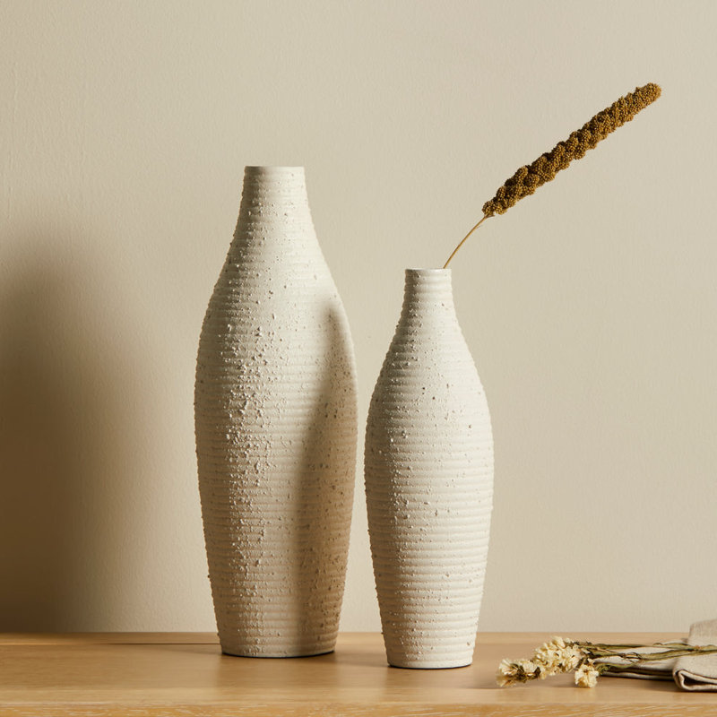 Daryian Ceramic Table Vase, 45cm H x 8cm W x 8cm D