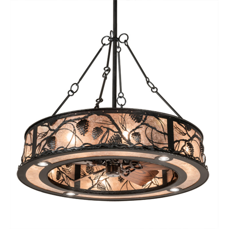 Whispering Pines Downrod Ceiling Fan