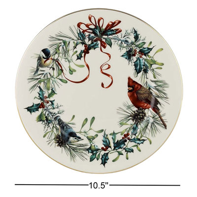 Assiette plate 10,5 "Lenox Winter Greetings