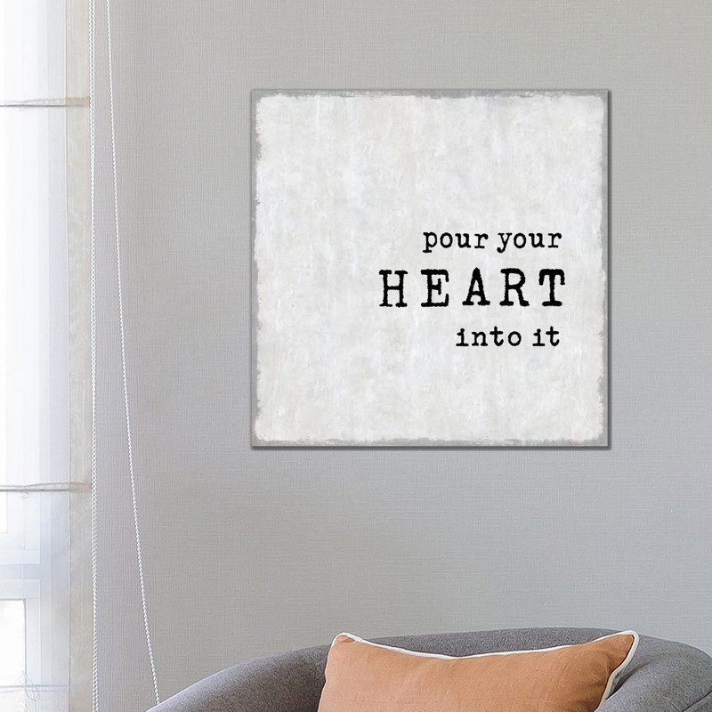 Pour Your Heart by Jamie MacDowell - Wrapped Canvas Gallery-Wrapped Canvas Giclée, 66.04 cm H x 66.04 cm W