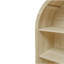 Armoire de cuisine moderne en bois de style campagnard, armoire de rangement arquée avec tablettes réglables, garde-manger polyvalent