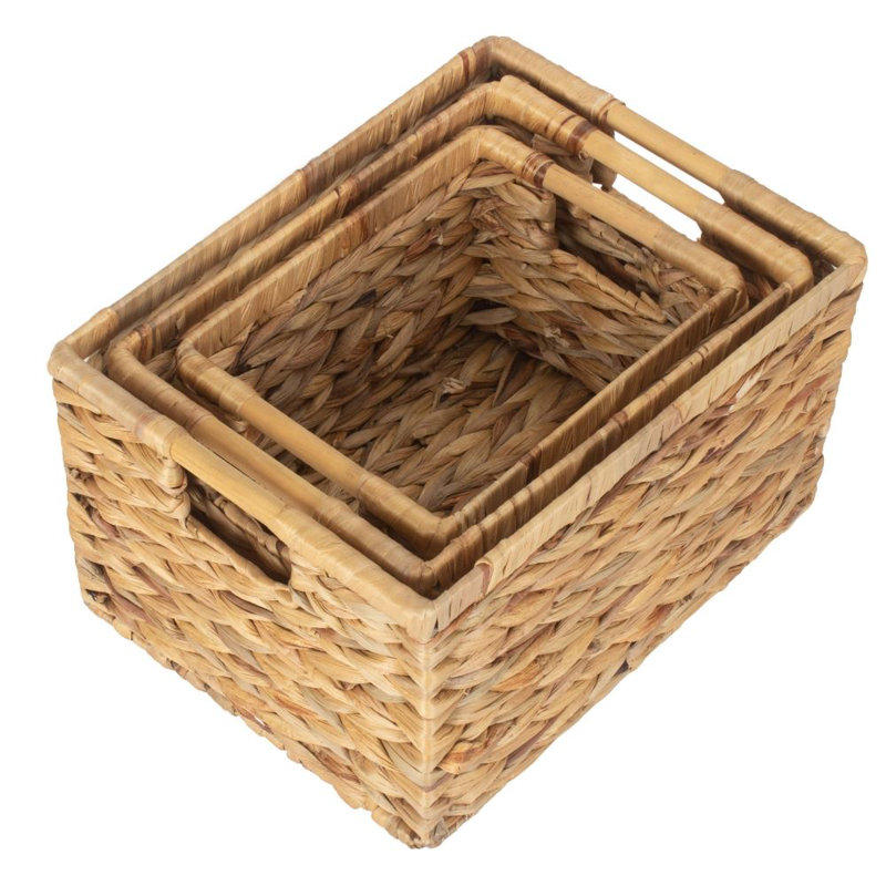 Bay Isle Home Bamboo Decorative Basket