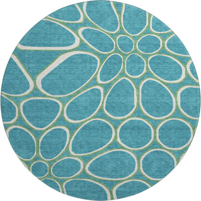 Premium Machine Washable Cossette AMF1041 Circles Rug