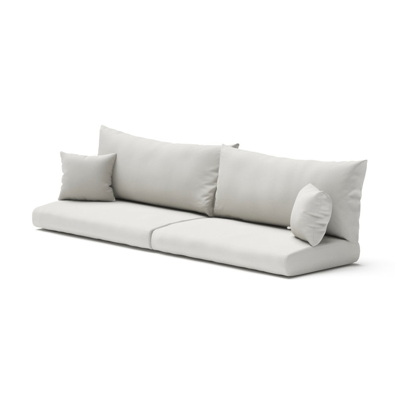 Outdoor Sunbrella Sofa Cushion Cover, Bliss White Sunbrella®, 25'" W x 5" D