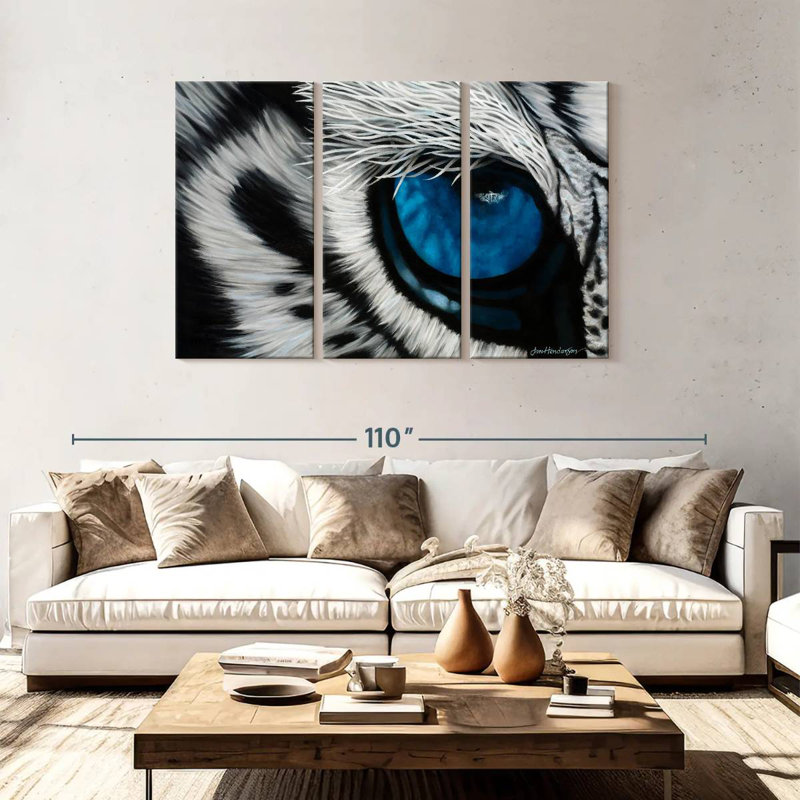 Brampt Blue Tiger Eye, 48" H x 74" W