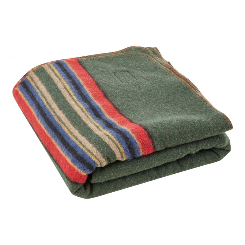 Blanket, Green Striped