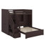 Lit superposé simple / double avec marches de rangement, garde-robe intégrée, ports USB et éclairage-1686545540