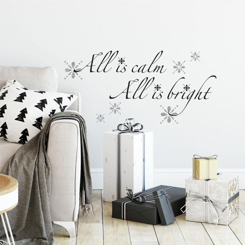 Décalcomanie murale « all is calme all is brillante »