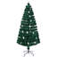 Arbre de Noël en fibre optique pré-éclairé avec grandes étoiles, arbre de Noël artificiel épinette vert avec support en métal, arbre complet pour la décoration des Fêtes-978420567