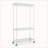Heavy Duty Freestanding Clothes Rack with Adjustable Shelves and Wheels, Ideal for Efficient Closet Organization and Storage-128979029