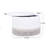 Fully Assembled Round Faux Leather Storage Ottoman with Tassel Trim-517635225