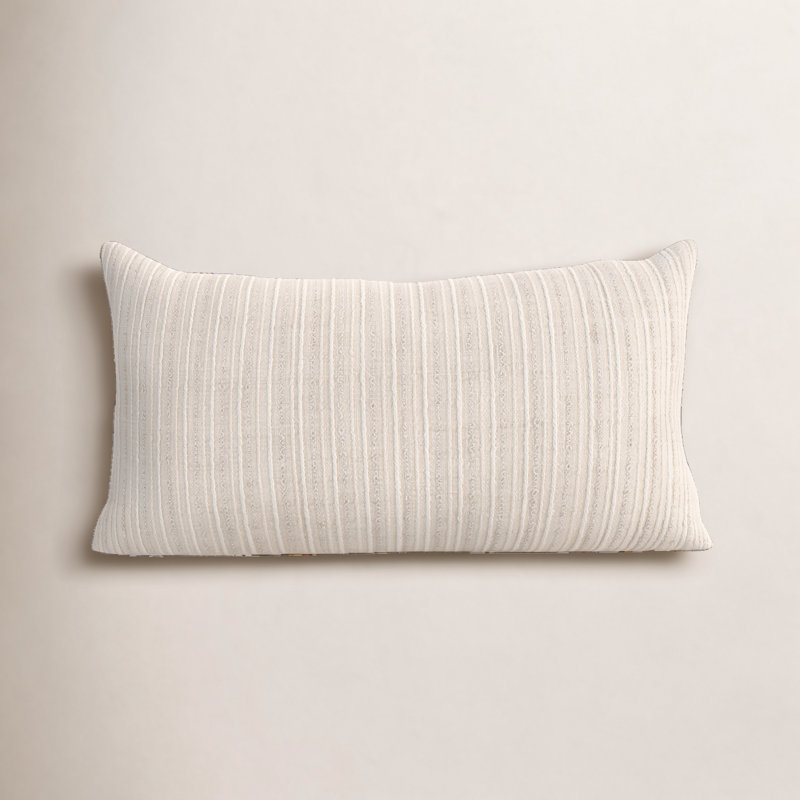 Coussin en polyester / viscose Leifsson, Naturel