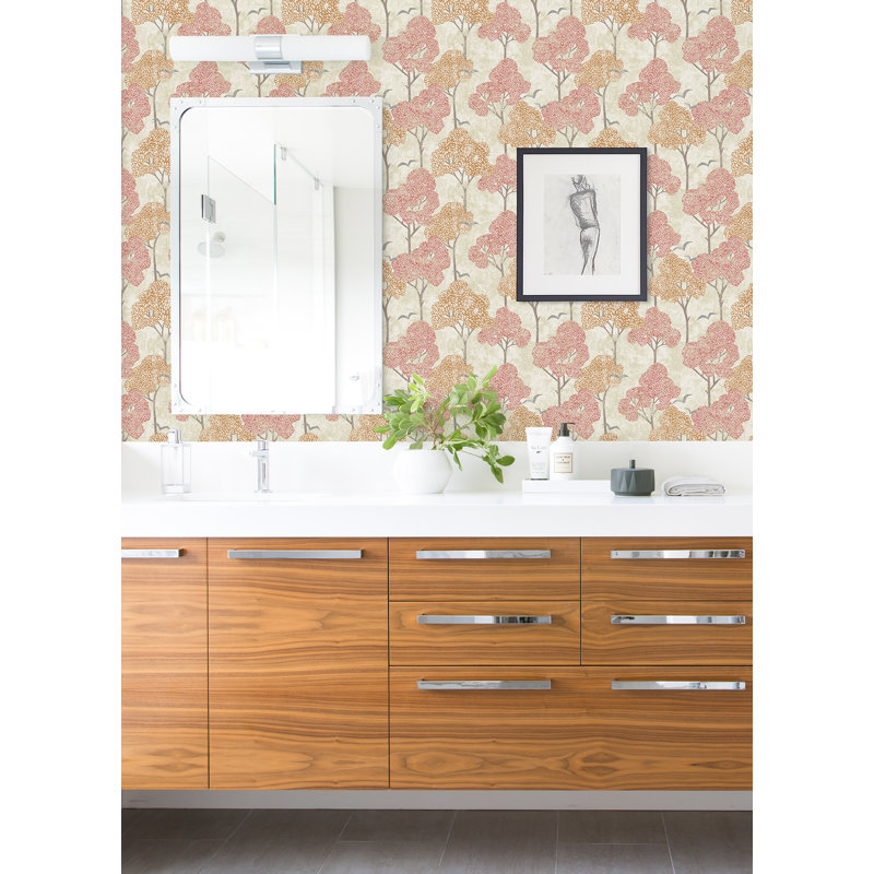 Rouleau de papier peint L 33 pi x l 20,5 po Hialeah, Taupe