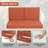 Waterproof Replacement Patio Chair Cushions Set of 2, Double seat (1xseat+2Xback cushion)-848697828