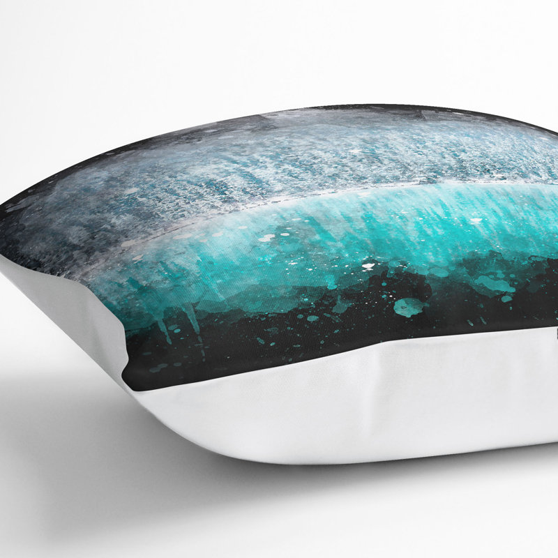 Sketch of Lake Louise Cushion with Filling, White, 55cm H x 55cm W x 20cm D