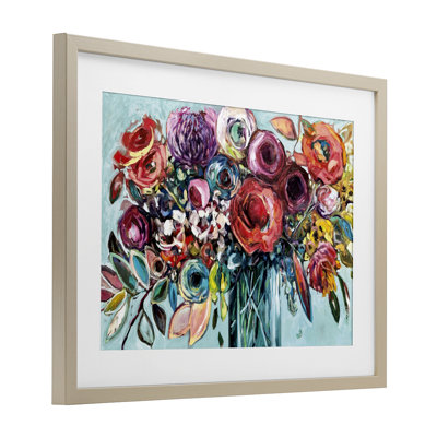 «Here Comes The Sun Blossoms», reproduction encadrée sous verre, conception de Vanessa Drew