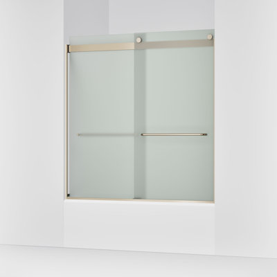 Levity 59.63" x 62" Bypass Bath Door with CleanCoat Technology