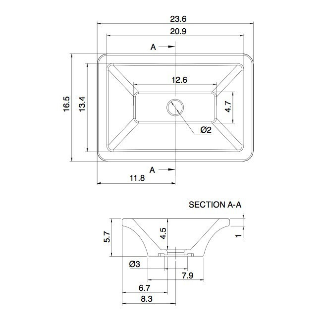 Scarabeo By Nameeks Butterfly 16.1'' Glossy White Vitreous China Specialty Bathroom Sink