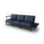 245cm Wide Metal Patio Sofa with Cushions-914656369