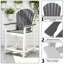 Chaise Adirondack d'extérieur en PEHD, tabouret de bar de patio-770507845