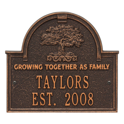 3-Line Wall Address Plaque