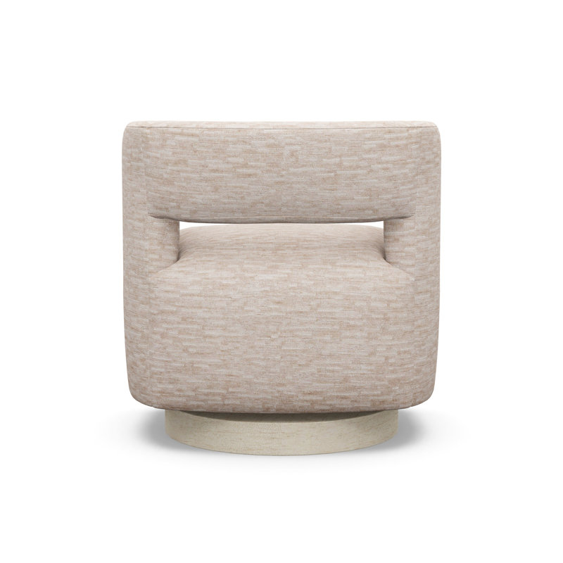 Crystle Swivel Barrel Chair, 8172-88, Sandstone