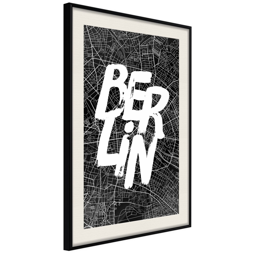 Gerahmtes Poster Negative Berlin