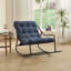 Chaise berçante d'extérieur avec coussin épais et confortable-513239213