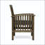 Chaise de salle à manger en bois d'acacia Casa avec coussin résistant à l'eau-130117399