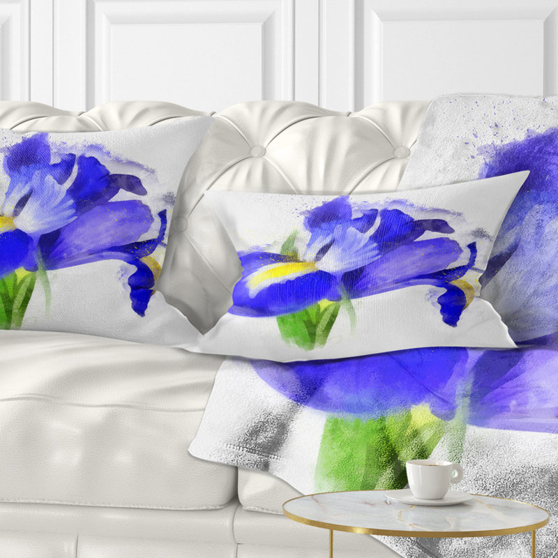 Coussin lombaire floral rose