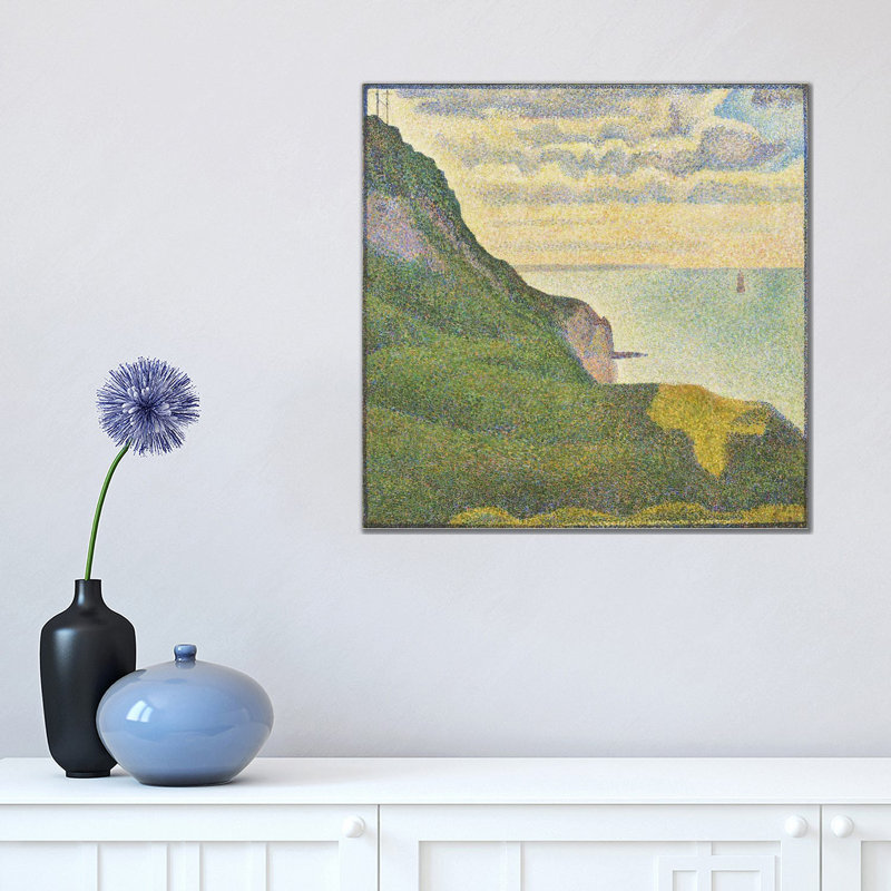Seascape at Port-en-Bessin (Normandy) by Georges Seurat - 1 Piece Wrapped Canvas Painting