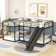 Levick L Shape Twin Over Twin and Full Over Full Quad Bunk Bed