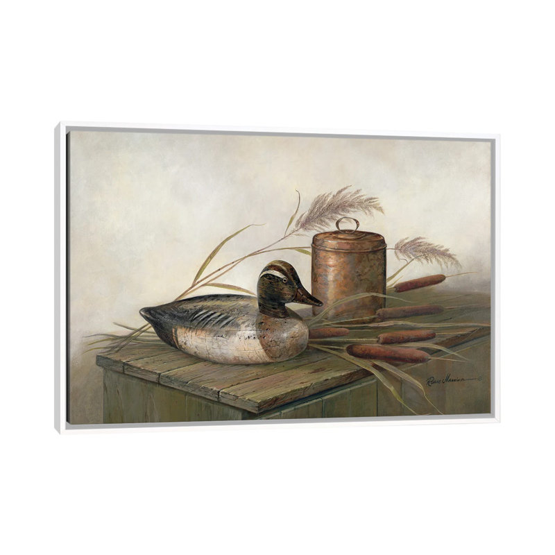 «Touch of Brass» par Ruane Manning - reproduction d'art, H 18 po x l 26 po x P 1,5 po, Toile blanche encadrée, Aucun mat