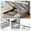 Lit escamotable hydraulique à oreilles avec tablette à 2 niveaux et station de charge-1728176975-1728176968