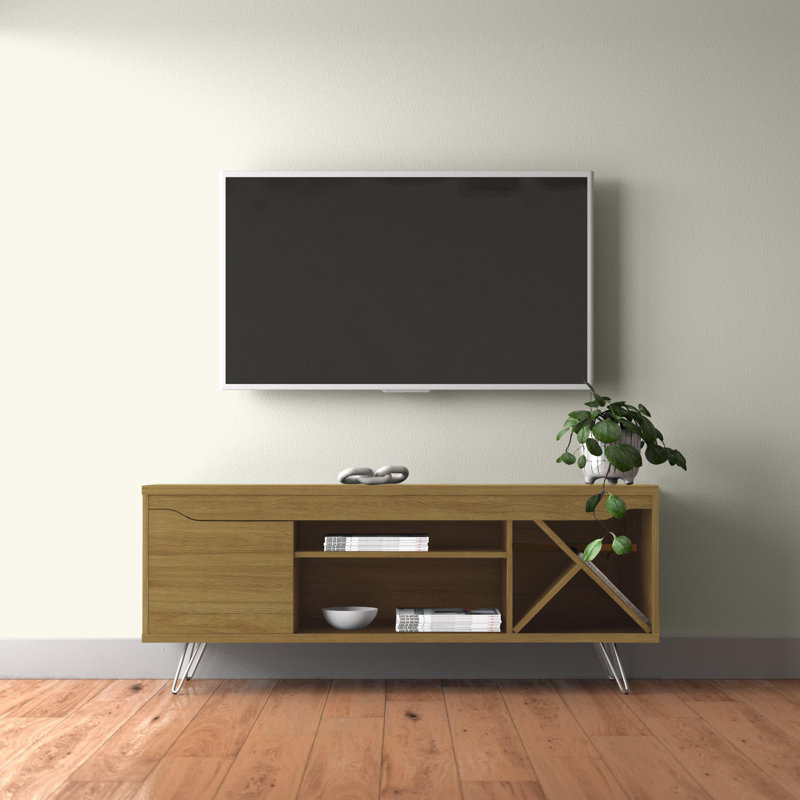 Beatrix Unfinished TV Stand for TVs up to 50", Cinnamon