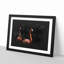 Pink Flamingos Paint Splash - Picture Frame Graphic Art-56866725-56866726