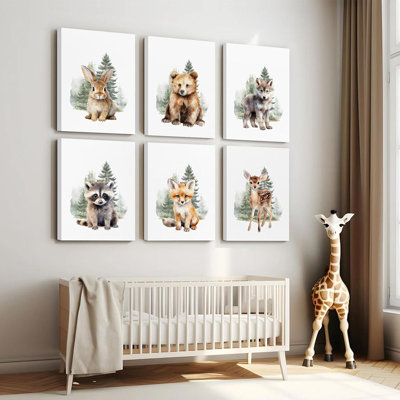 6 Piece Wrapped Canvas Wall Art