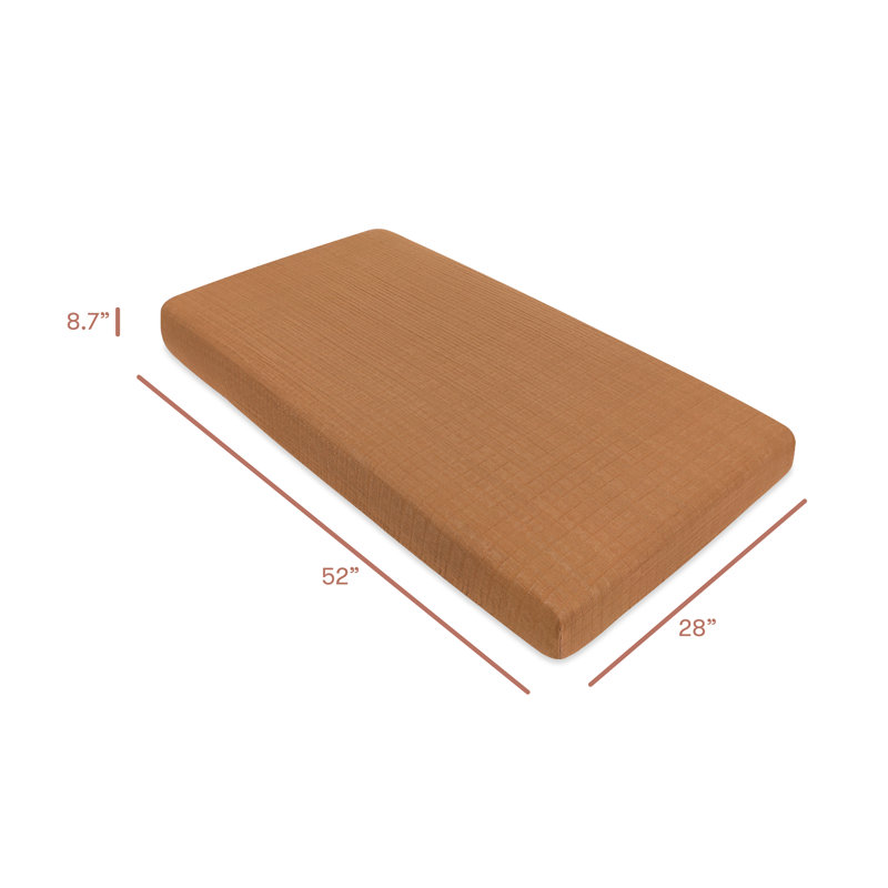 Burnt Sienna Muslin Crib Sheet