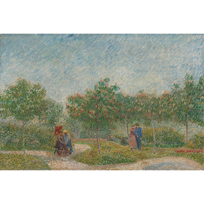 " Gardening With Courting Couples,Square Saimt-Pierre,1887 " by Vincent Van Gogh