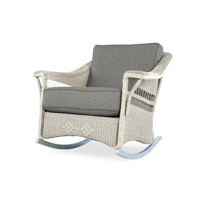 Nantucket Outdoor Rocker Chair, Linen, Callen Celadon