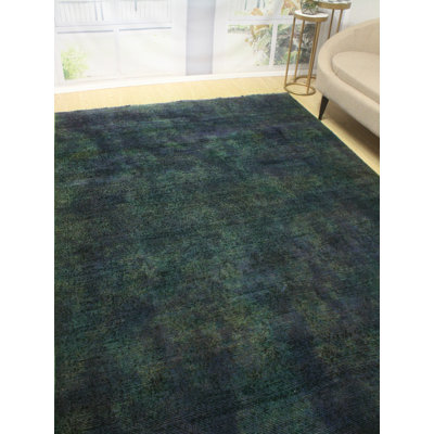 One-of-a-Kind 6'10" X 10'2" 1980s Wool Area Rug in Purple