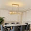 Lustre rectangulaire en cristal à 15 niveaux de 39,4 po Sams