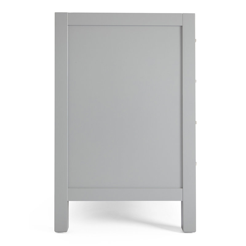 Cambridge 42'' W Single Bathroom Vanity Base, Gray, Brushed Nickel