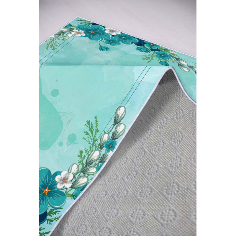 Antibacterial Hall Carpet, 100% Polyester, 31.5 x 118.1 Inches | Non-Slip Underside, 8 mm Pile Height, 650 g/m² | Machine Washable, 3D Digital Printing | Durable Indoor Rug for Living Room & Entryway, Easy Care
