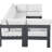 Athaleyah 150'' Wide Aluminum Patio Sectional with Cushions-61209797-61209798