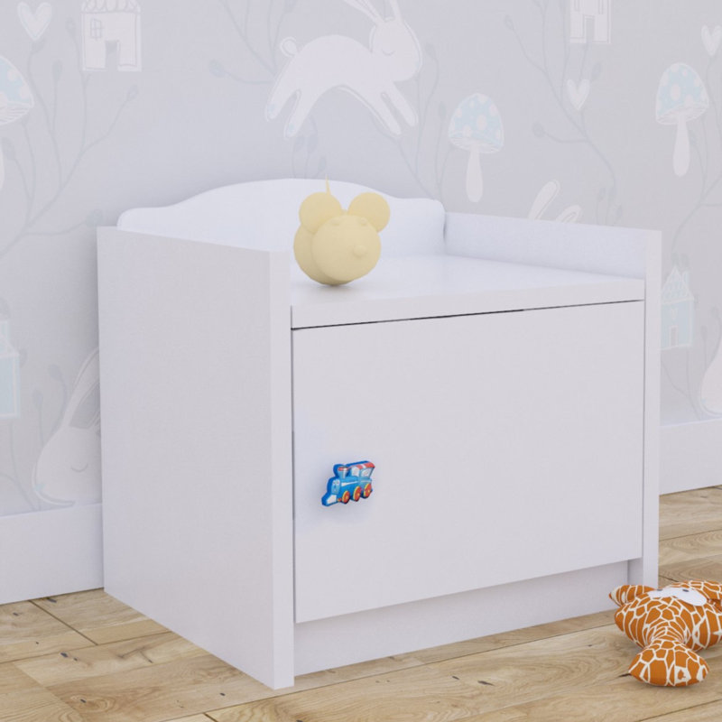 Baby Mix 1 Drawer Nightstand, White