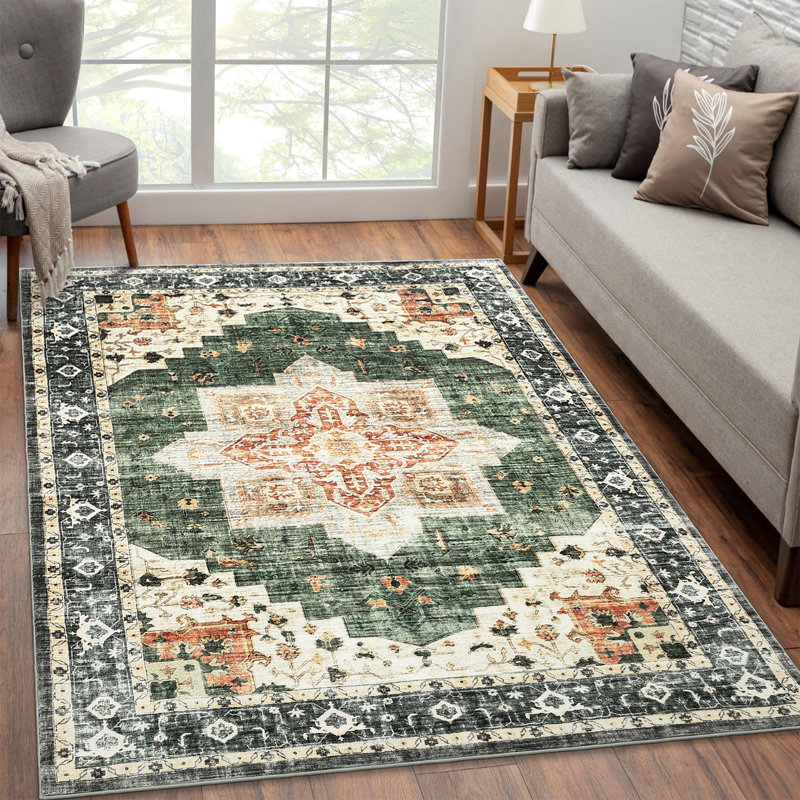 Tapis Carmelinda avec envers antidérapant, Rectangle 8 pi x 10 pi